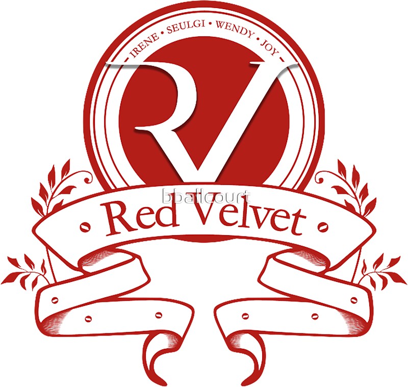 red velvet logo stickers by bballcourt redbubble