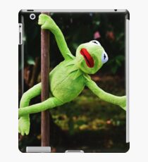 Kermit the frog on a pole iPad Case/Skin