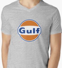Gulf Vintage Logo Gasoline & Oil Men's V-Neck T-Shirt