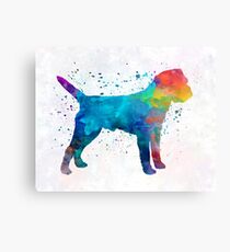 Border Terrier in watercolor Metal Print