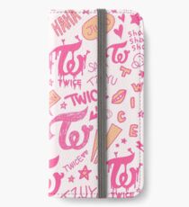 ZWEI Doodle-Muster iPhone Flip-Case/Hülle/Klebefolie