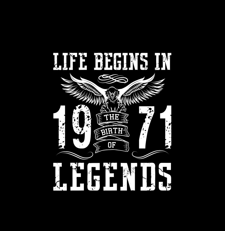 born 1971 t shirts