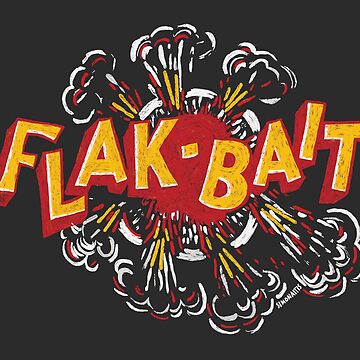 Flak-Bait Sticker for Sale by 909Apparel