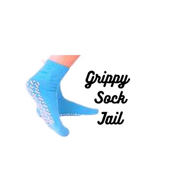 Grippy Sock Jail Throw Pillow for Sale by emma-michal
