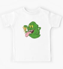 Camiseta para niños Slimer comiendo pizza