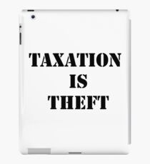 Taxation is Theft 01 (Prison style) iPad Case/Skin