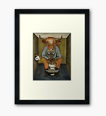 Bull Shitter Framed Print