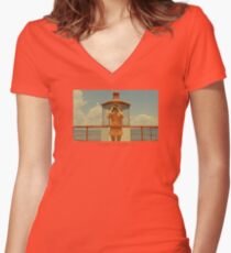 Moonrise Kingdom T-shirt design Women's Fitted V-Neck T-Shirt