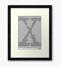 The X-Files Pilot Script - Black Framed Print