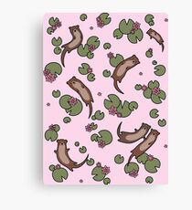 Cute Otters Canvas Print