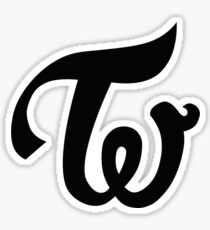 Twice - Logo - Black Sticker