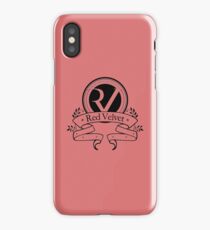 Red Velvet - Logo- Black iPhone Case