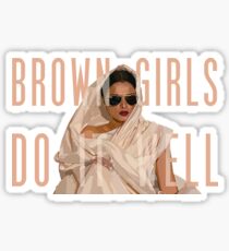 Brown Girls Do It Well Sticker