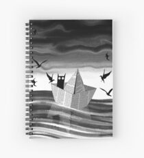 Paper Boat Spiral Notebook