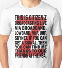 Z Nation: Citizen Z Speech Unisex T-Shirt