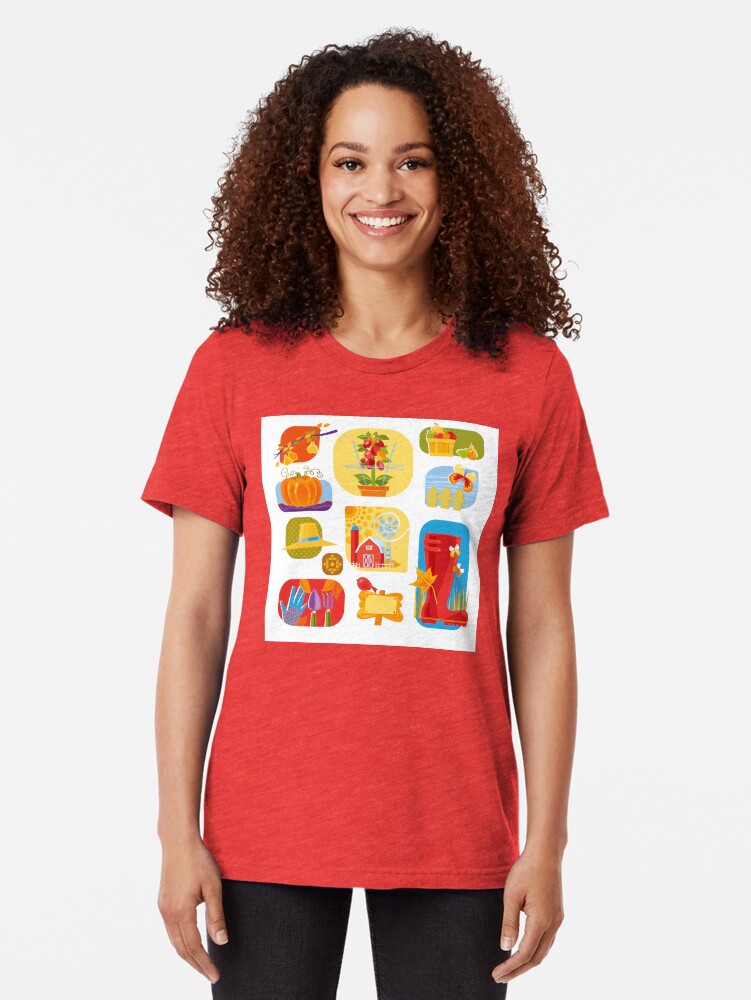 Alternate view of Autumn Farm Tri-blend T-Shirt
