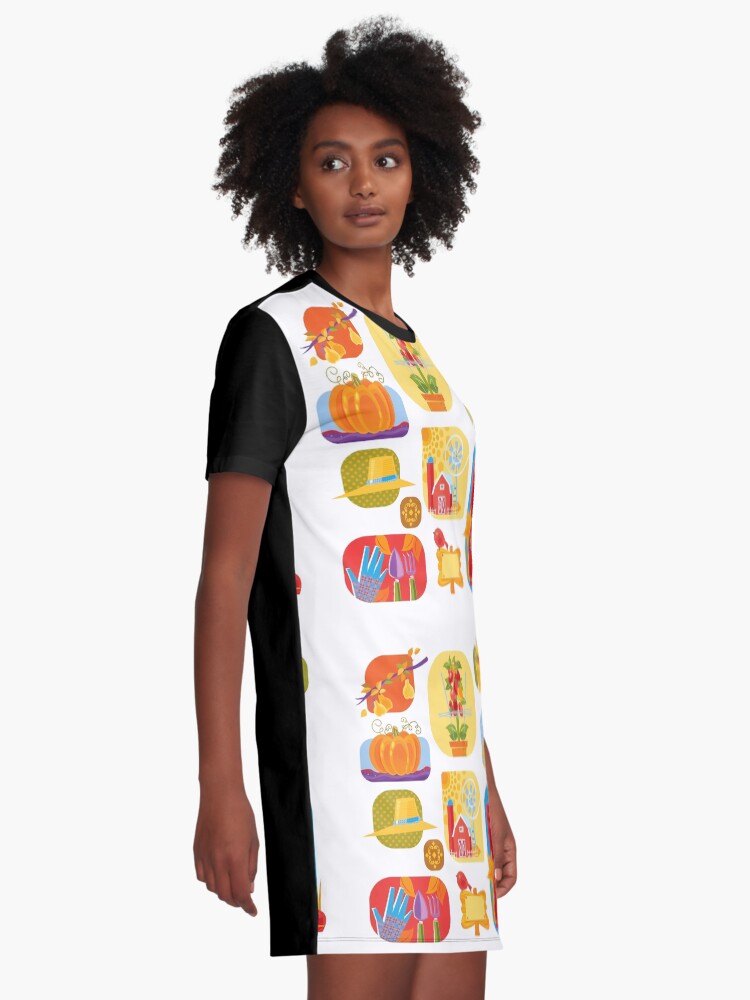 Alternate view of Autumn Farm Graphic T-Shirt Dress