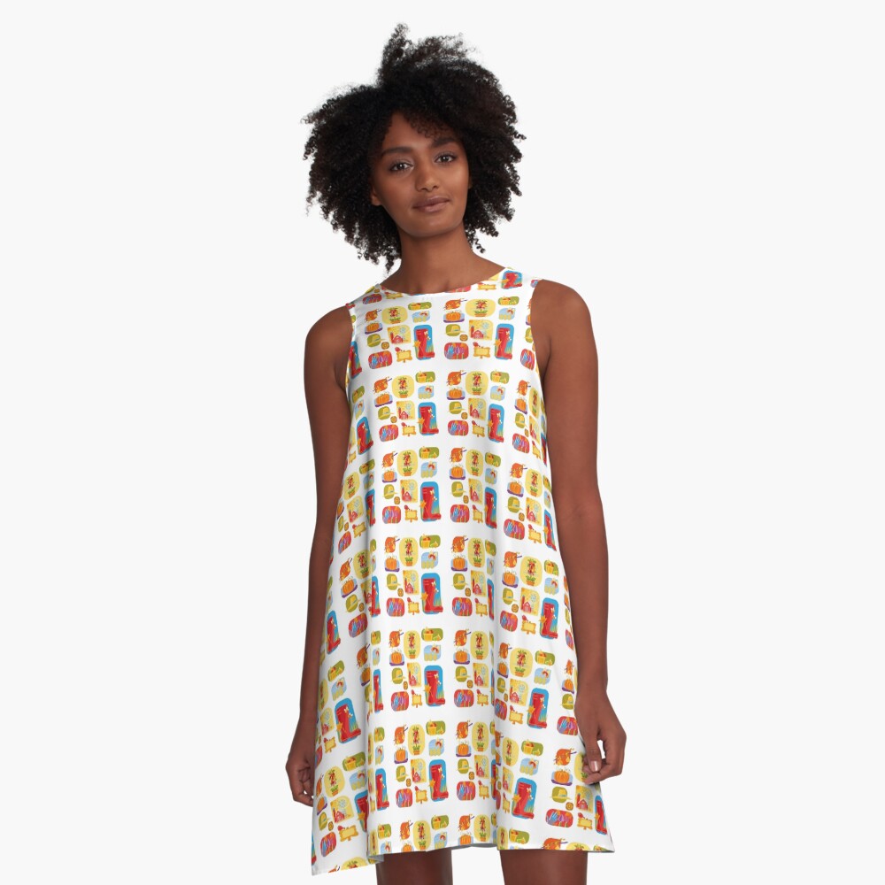Autumn Farm A-Line Dress