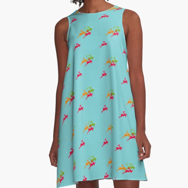 Winer Deer A-Line Dress