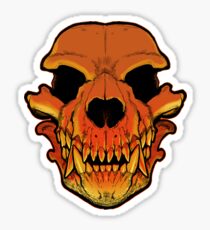 Werewolf skull Sticker