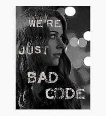 Root "Bad Code" Noir Photographic Print