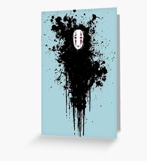 Ink face Greeting Card