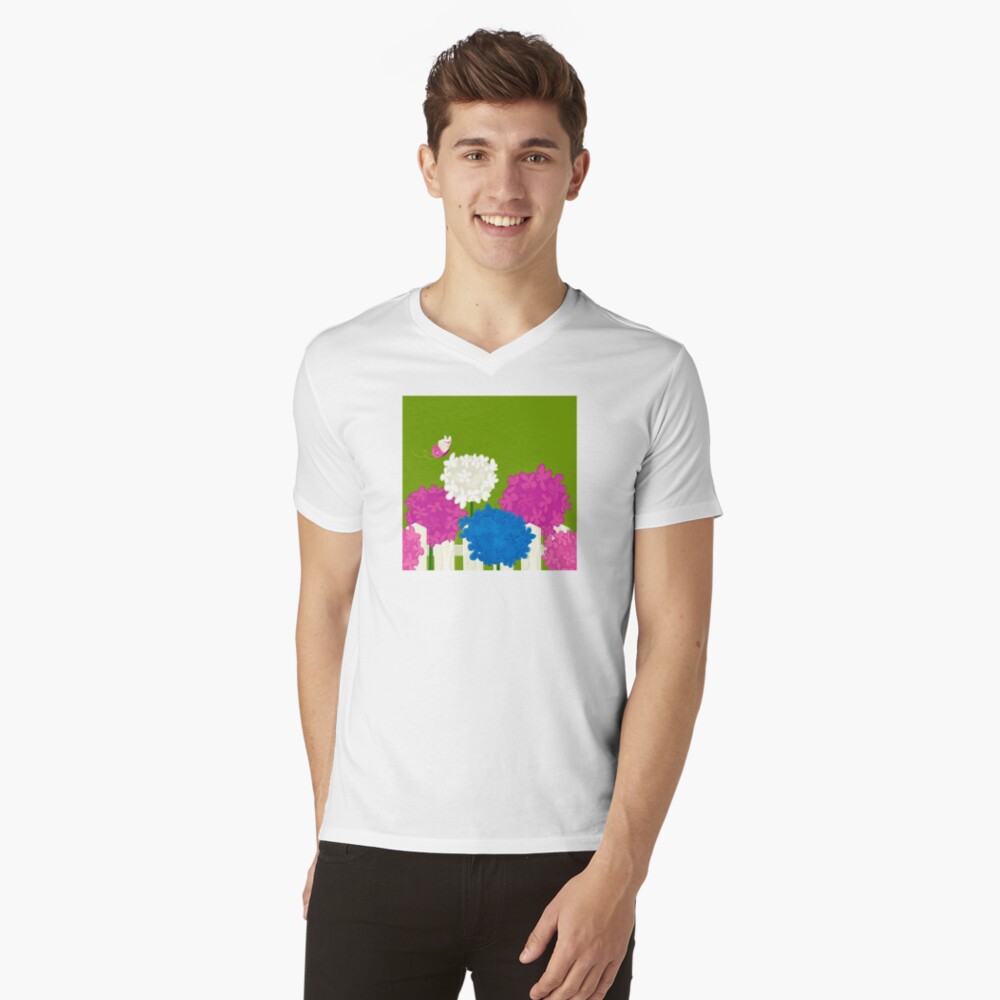 Flower Garden V-Neck T-Shirt