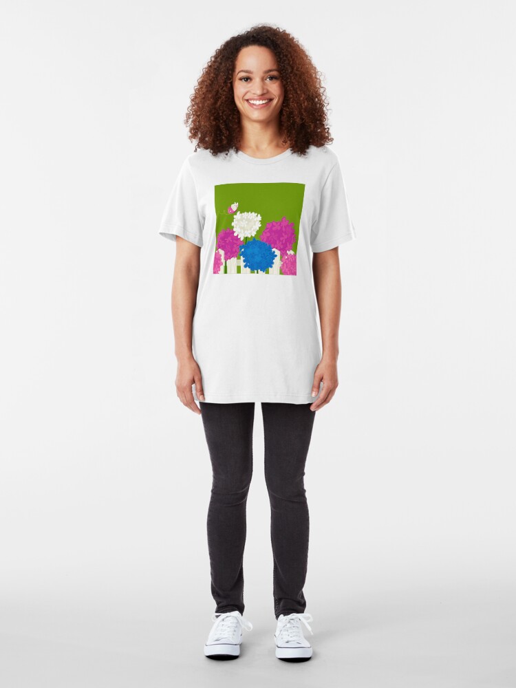 Alternate view of Flower Garden Slim Fit T-Shirt
