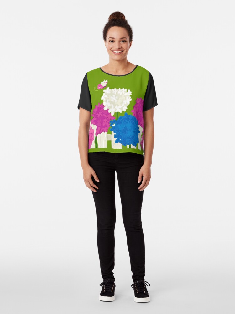 Alternate view of Flower Garden Chiffon Top
