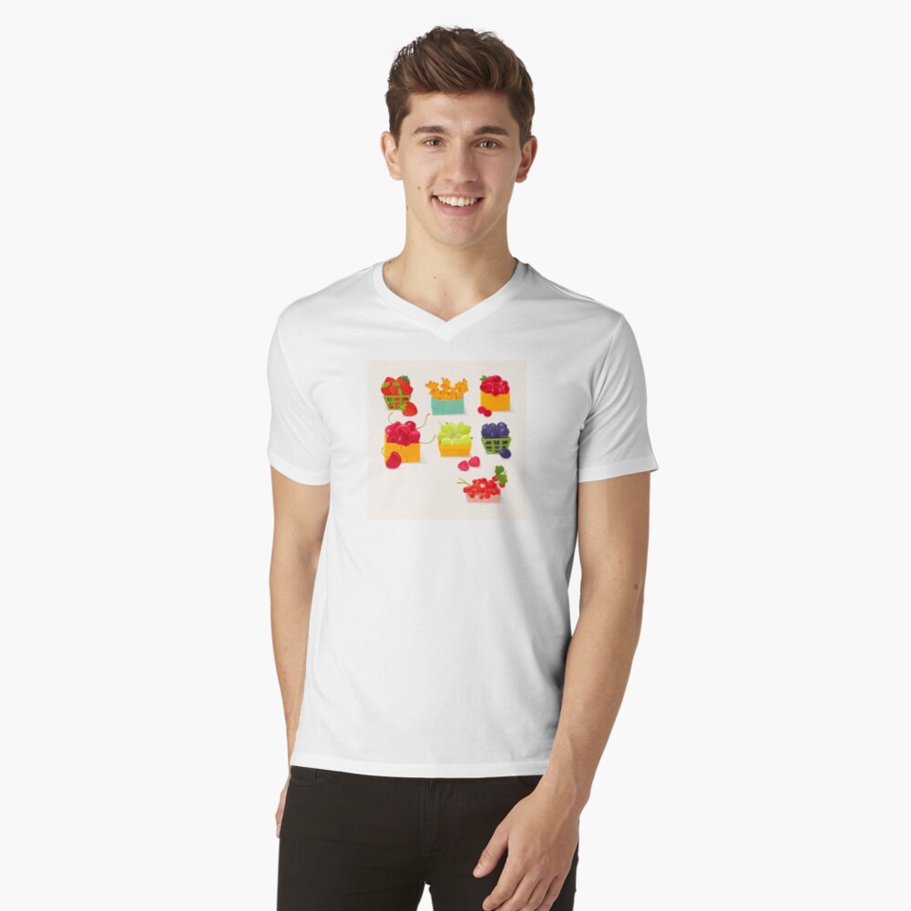 Sweet Berries V-Neck T-Shirt