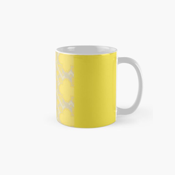 Yellow Geometric Pattern Classic Mug