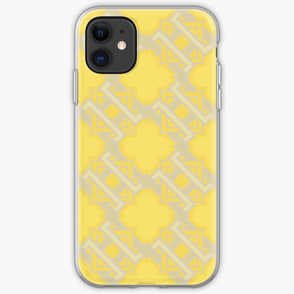 Yellow Geometric Pattern iPhone Case & Cover