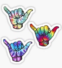 3 Tie Dye Shakas Sticker