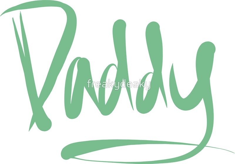  Daddy In Cursive Stickers By Freakydeaky Redbubble