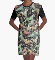Ninjas+Unicorns Graphic T-Shirt Dress