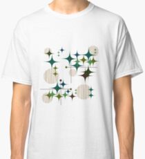 Eames-Ära Starbursts und Globen Classic T-Shirt