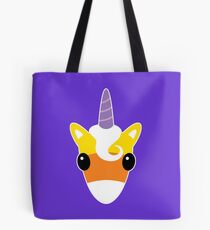 Halloween Candy Corn Unicorn Tote Bag
