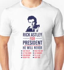 Rick Astley For President Unisex T-Shirt