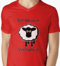 You Tank It - sheep (clean) Men's V-Neck T-Shirt