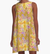 Jewel Tone Bee A-Line Dress