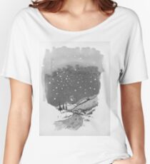 night scene snow Women's Relaxed Fit T-Shirt