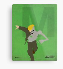 Metallo - Superhero Minimalist Alphabet Print Art Metal Print