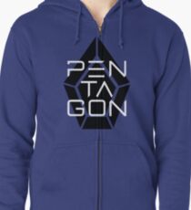 Pentagon Kpop Logo Zipped Hoodie