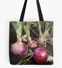 Red Onions Tote Bag