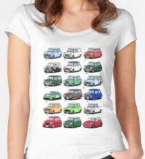 Mini time line Women's Fitted Scoop T-Shirt