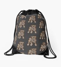 Steampunk Pug Drawstring Bag