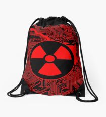 Cybergoth - Radioactive (red) Drawstring Bag