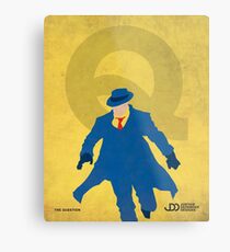 The Question - Superhero Minimalist Alphabet Print Art Metal Print
