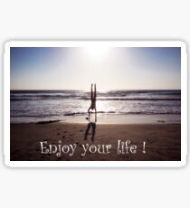 Enjoy your life - Sport Photography Sticker