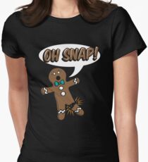 Gingerbread Man Oh Snap Women's Fitted T-Shirt